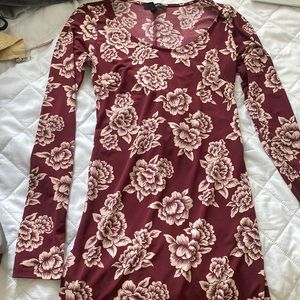 Maroon with cream flowers from forever 21